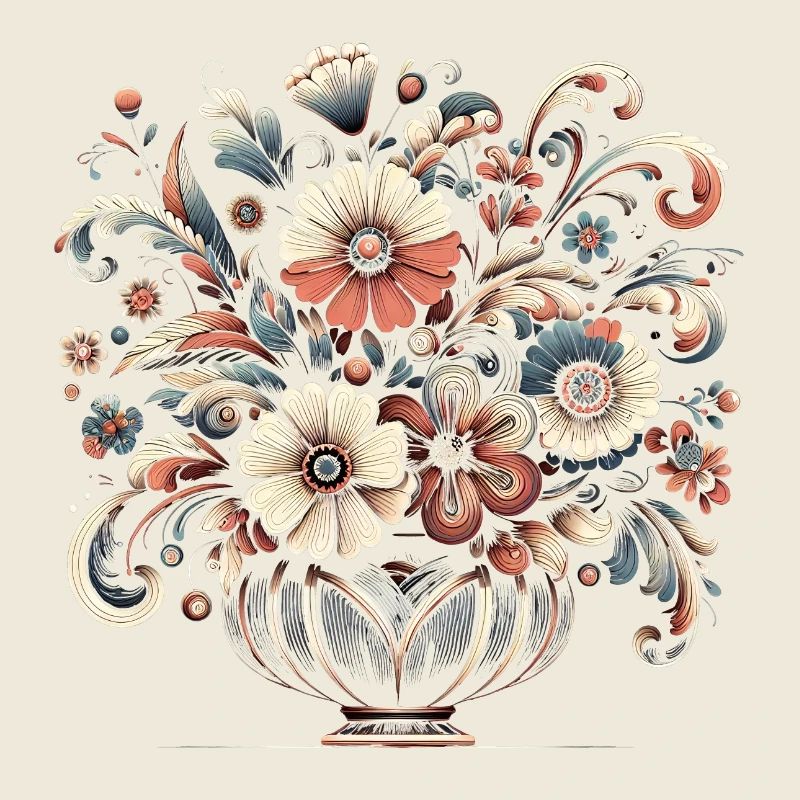 Elegante Blumenstraußkunst mit komplizierten Details