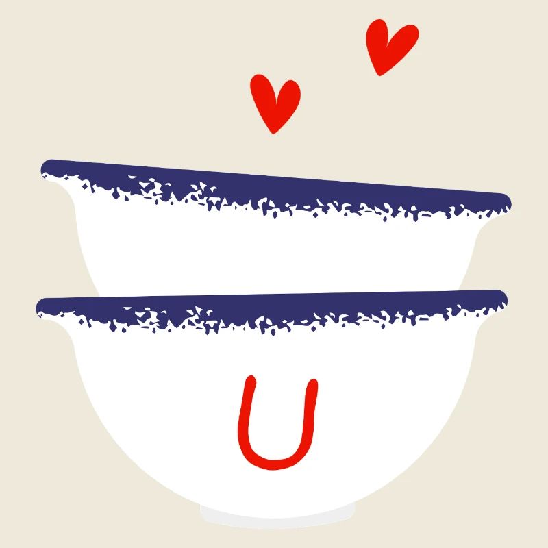 Buchstabe u Bretonische Schalen