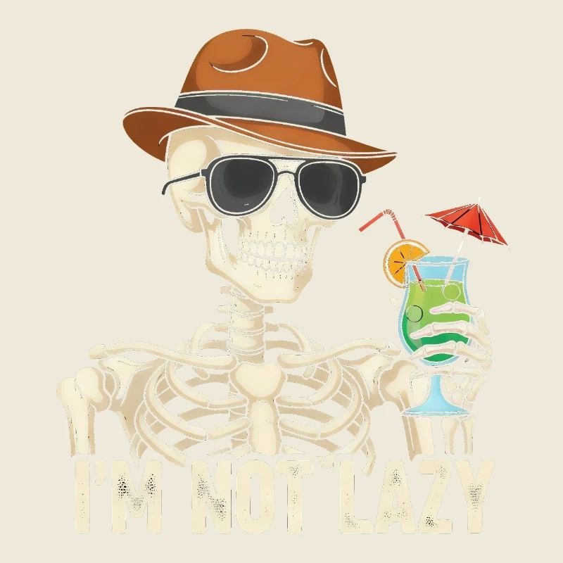 Skeletor avec boisson estivale