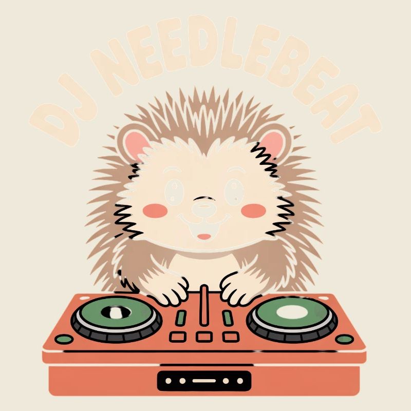 DJ NEEDLEBEAT Hérisson DJ avec table de mixage Son de fête