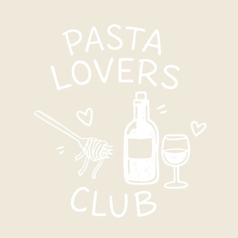 Pasta Lovers Club Wein Nudeln Genuss Statement