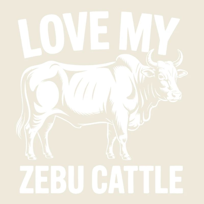 Zebu Rinder Liebhaber Grafik