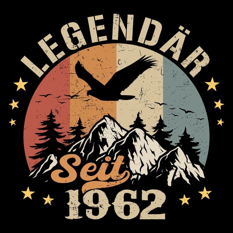 Legendary Since 1962 Vintage Vintage Birthday