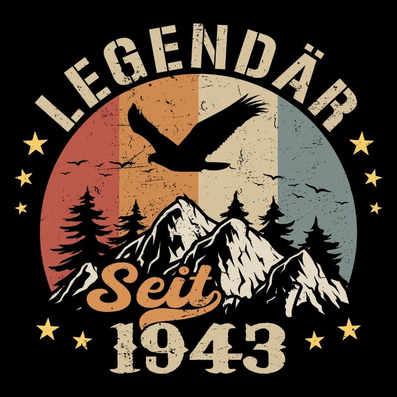 Legendary Since 1943 Vintage Vintage Birthday