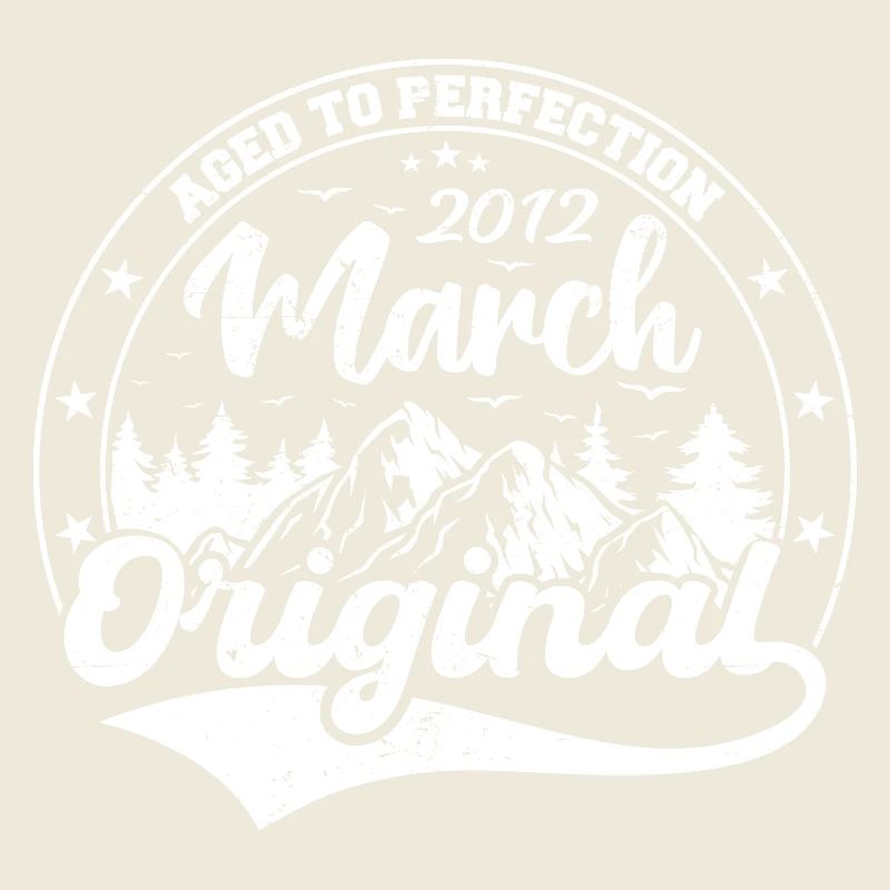 Mars 2012 Vintage Vintage Retro Anniversaire