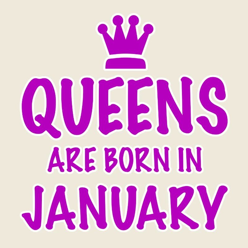 Janvier T-shirt anniversaire idée cadeau Queens