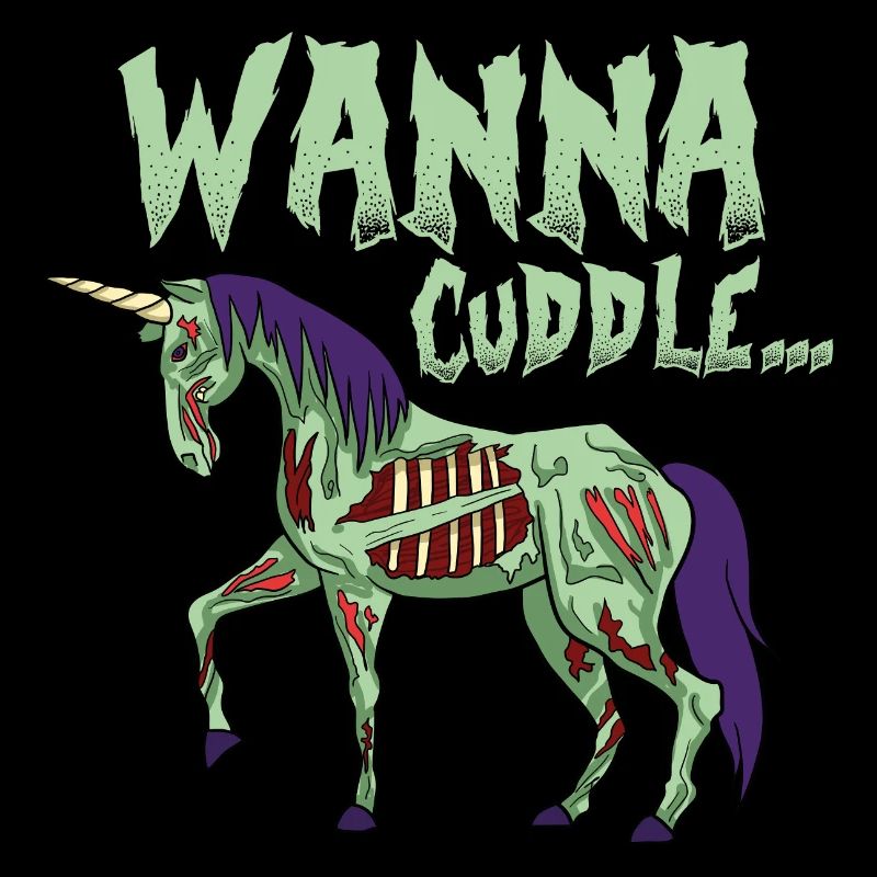 Halloween Einhorn untot Zombie lustig Geschenk