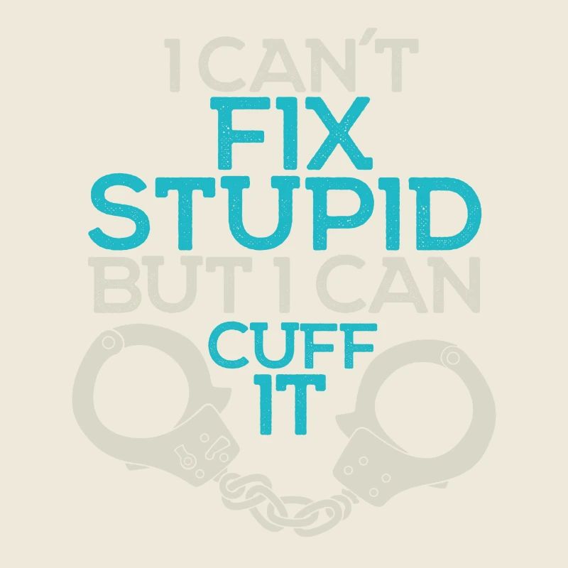 Dummheit stoppen - Polizei - Handschellen