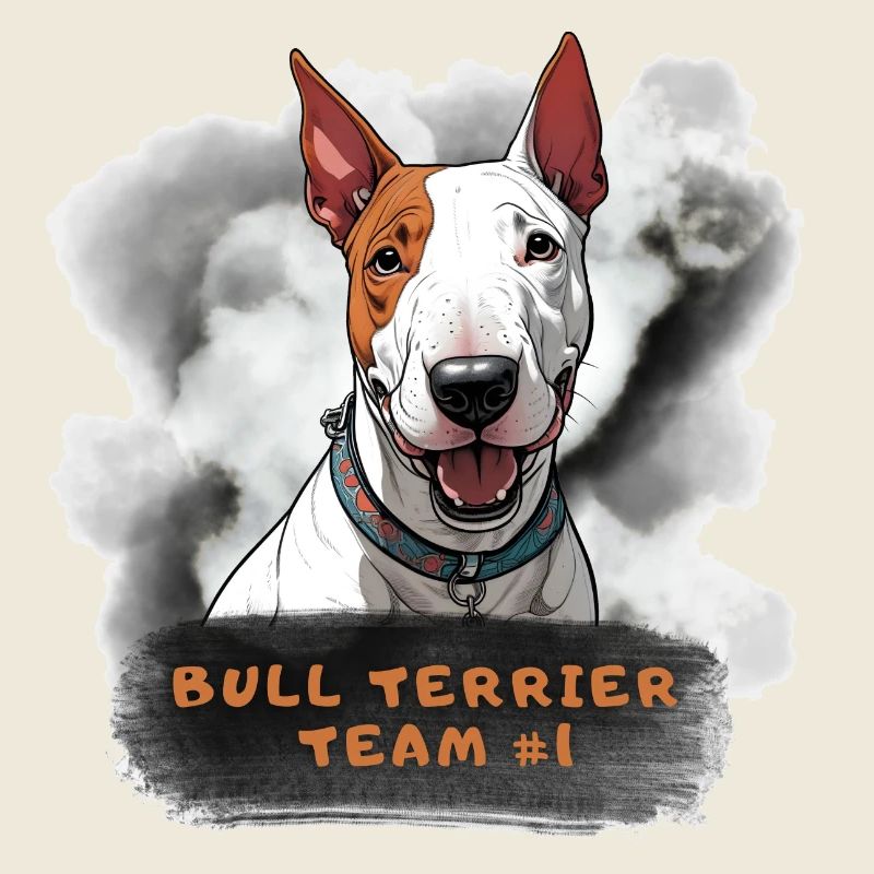 Bull terrier team number 1 Champion Winner Leader