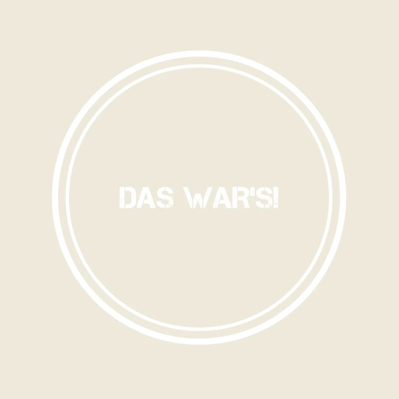 das war es