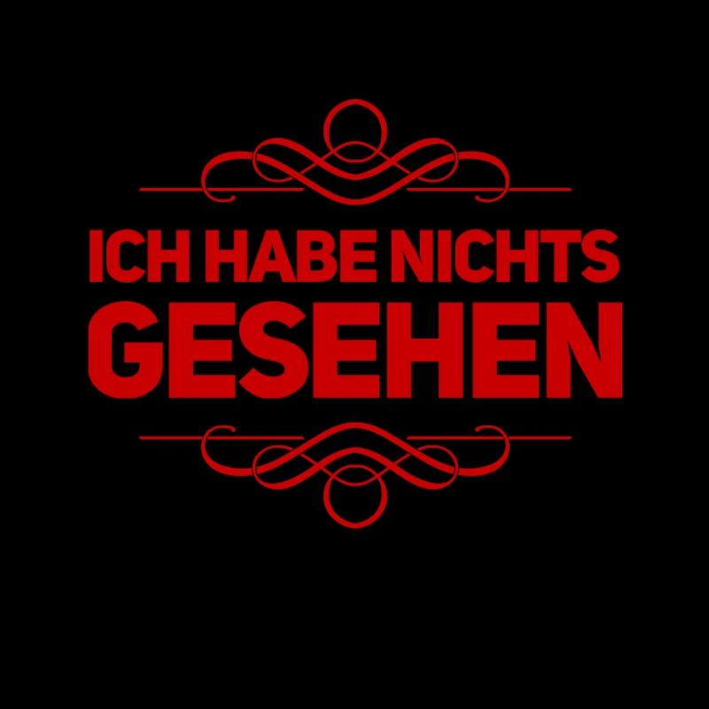 ich konnte nichts sehen