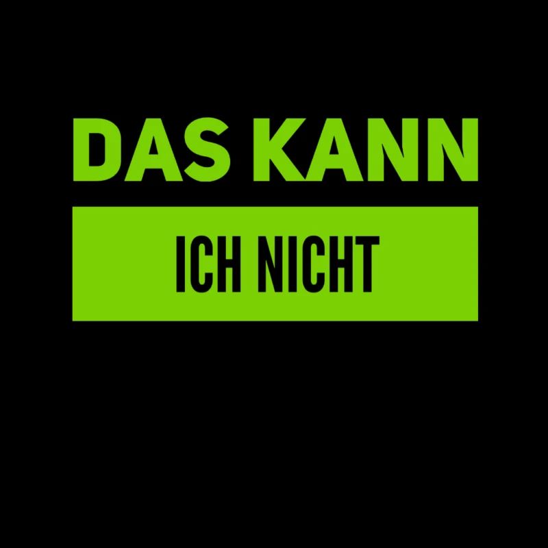 ich kann das nicht