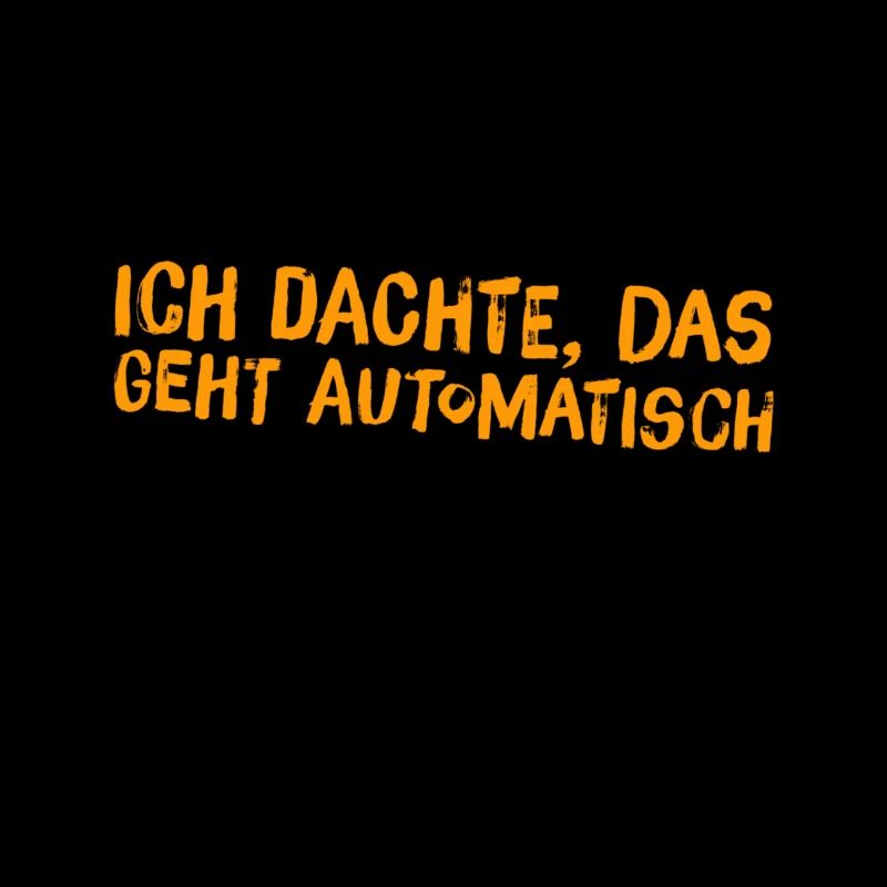 das geht nicht von selbst
