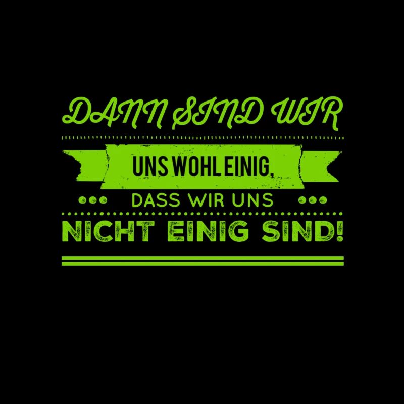 wir sind uns nicht einig