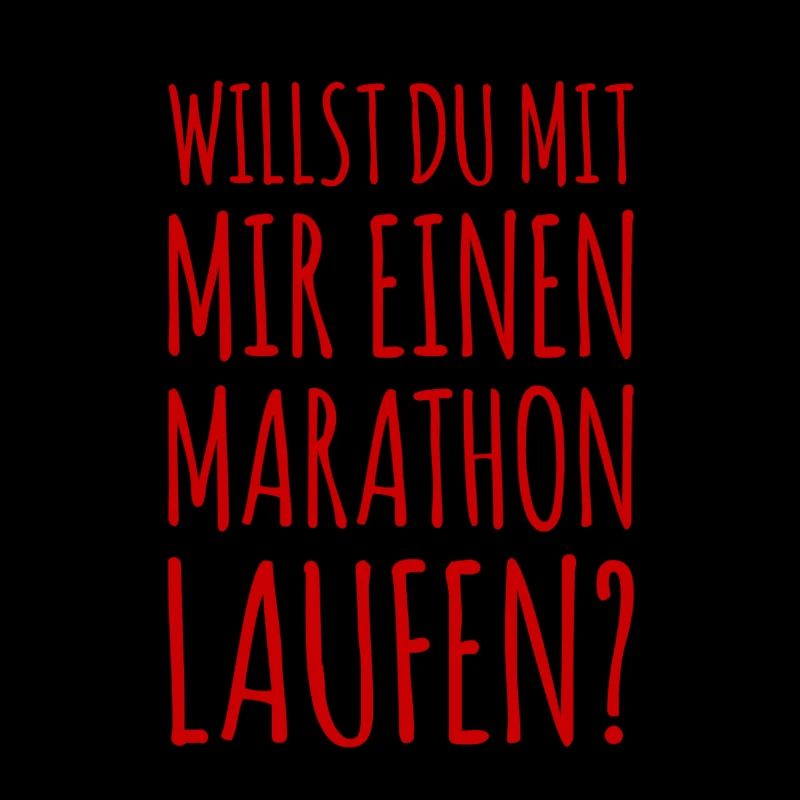 einen Marathon laufen