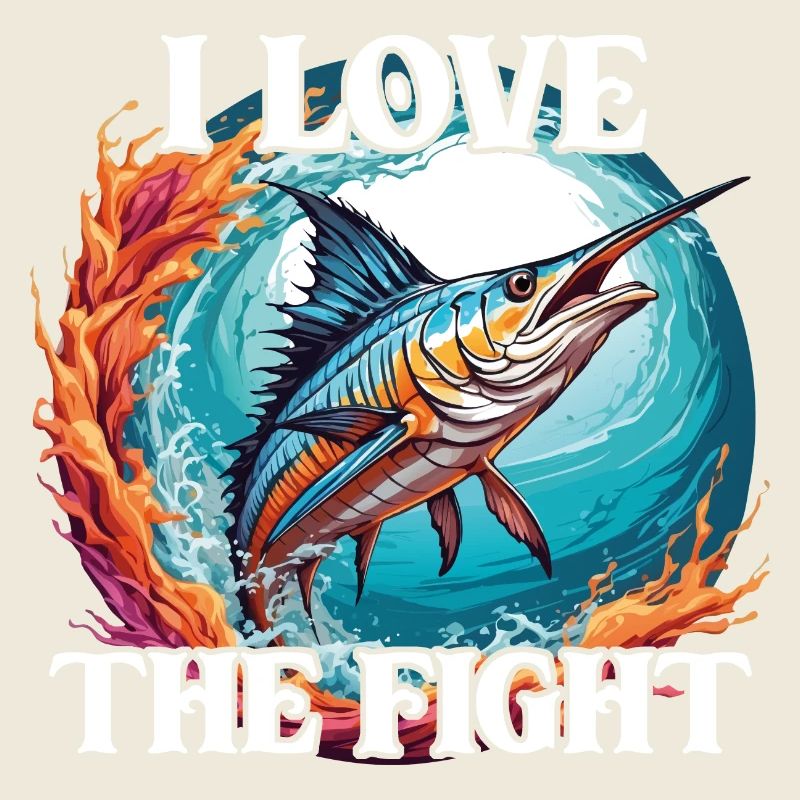 Springender Marlin Hochseefischen Tiefseefischen