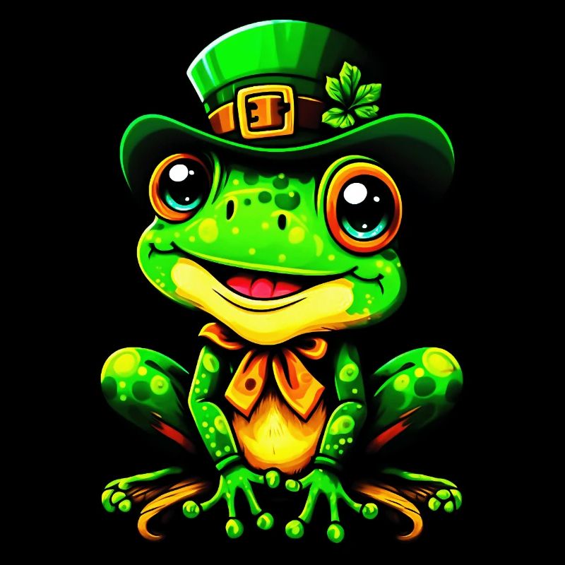 La grenouille magique de jour de Saint Patrick