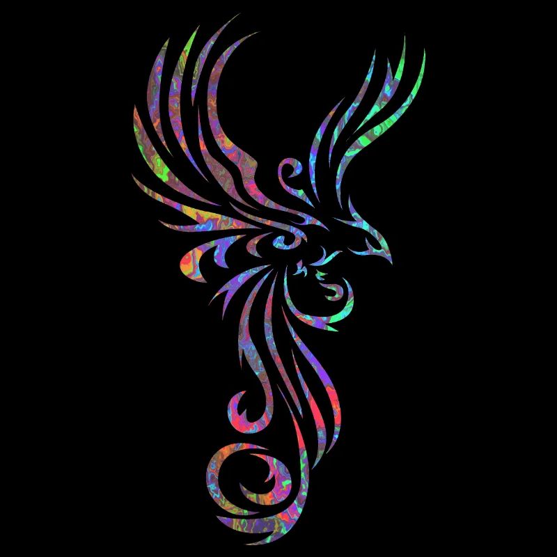 Tattoo Vogel marmoriert 3