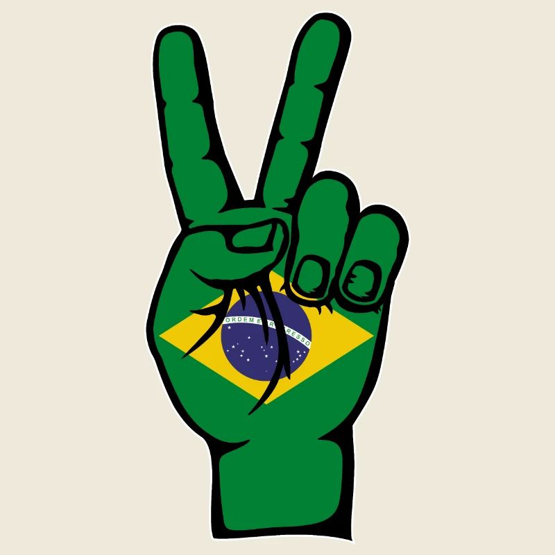 Drapeau du Brésil Symbole de la Victoire De Paix