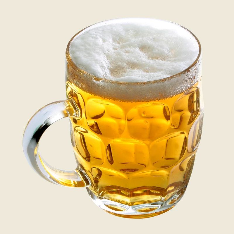 Goldenes Bierglas Motiv
