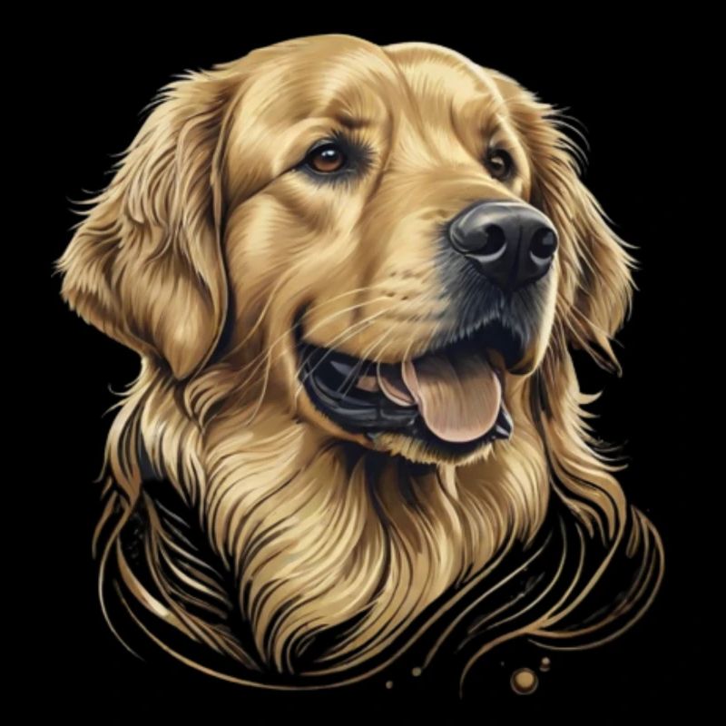 Golden Retriever Kopf