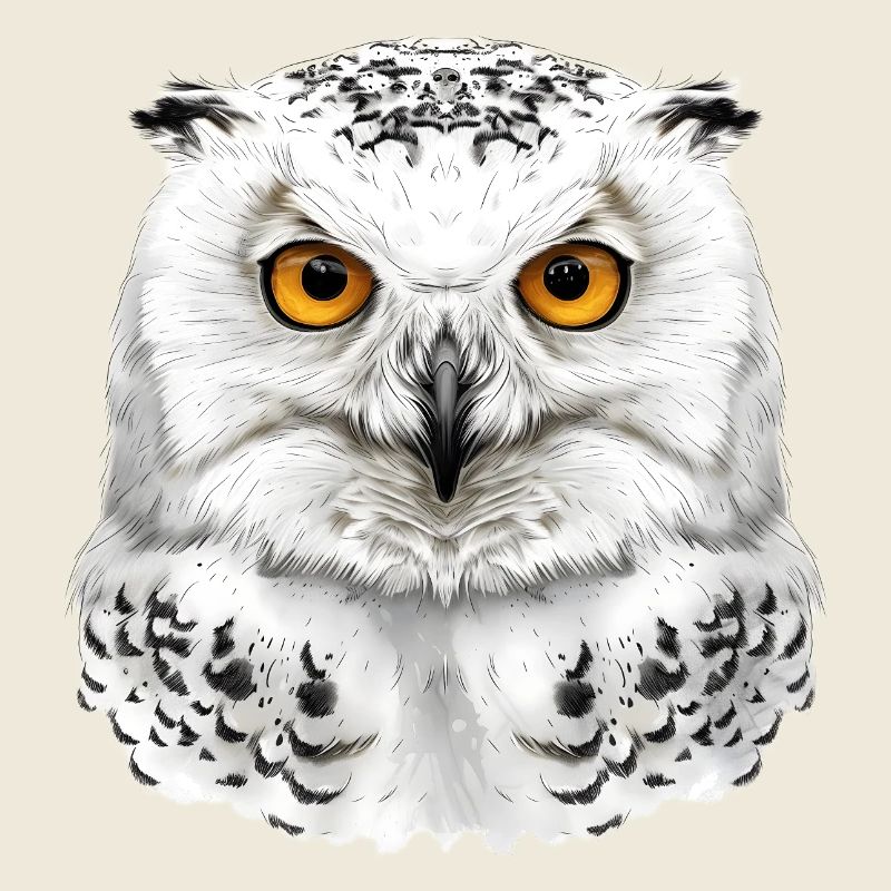 Tête de harfang des neiges