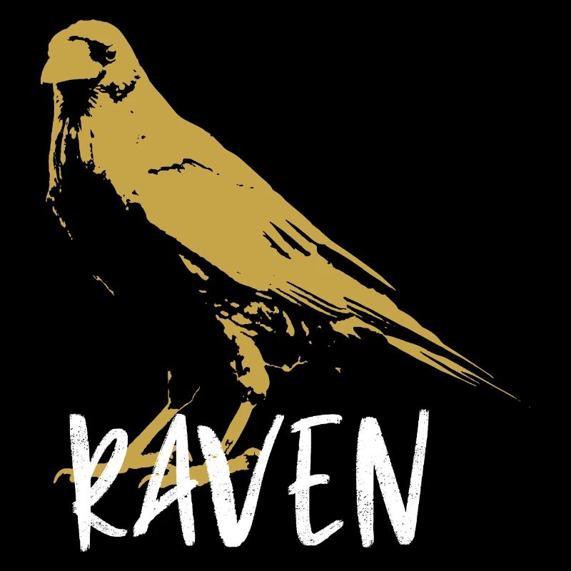 Renaissance totem crow illustration