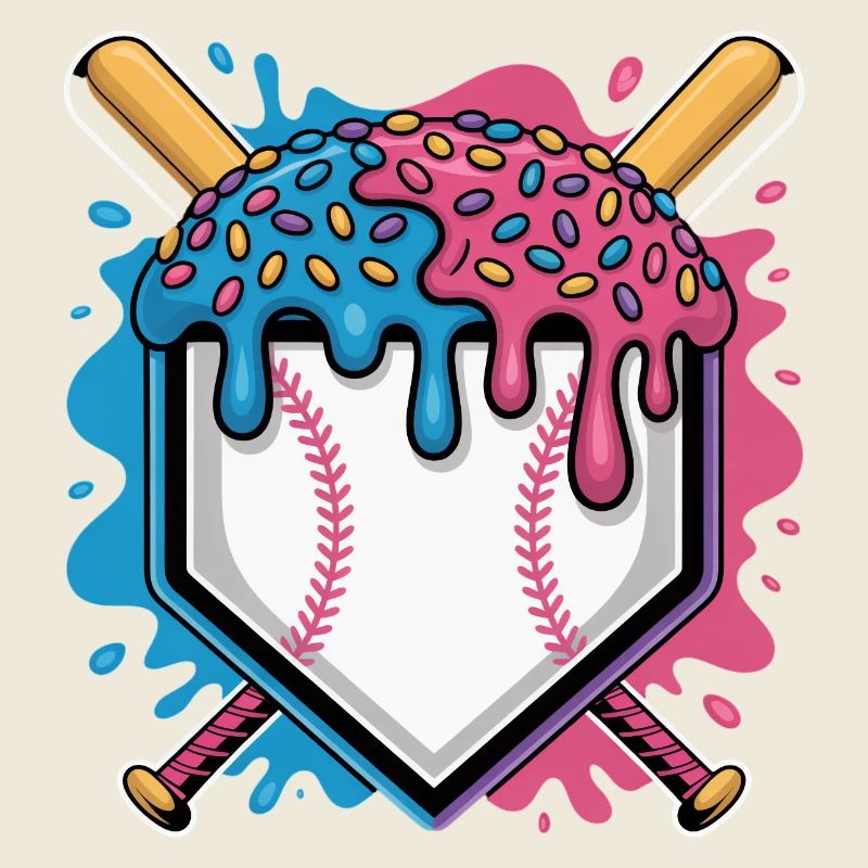 Baseball Home Plate Mit Eis Und Streuseln