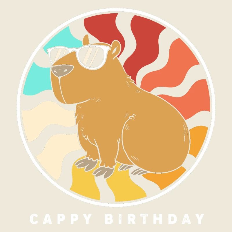 Joyeux anniversaire Capybara Alles Gute zum Geburtstag