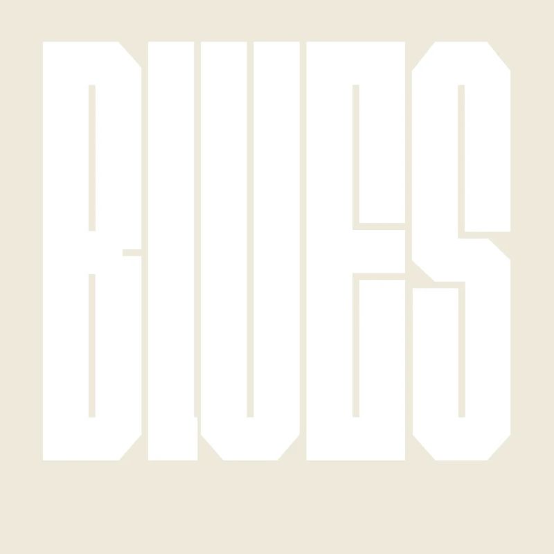 Blaues auffälliges Logo-Design