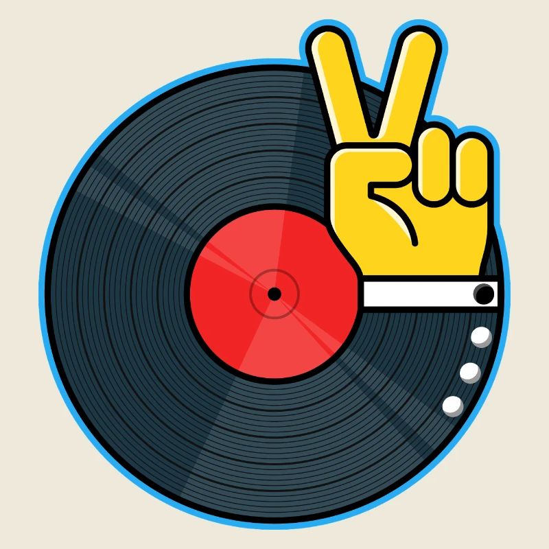 Vinyl Album Hand