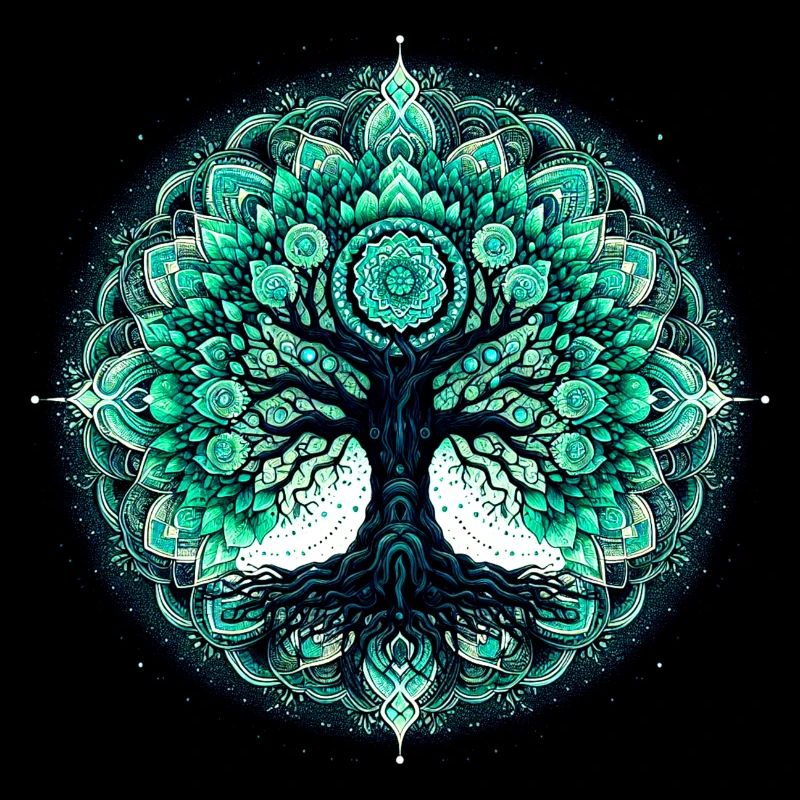 Mandala of the Contemplating Tree