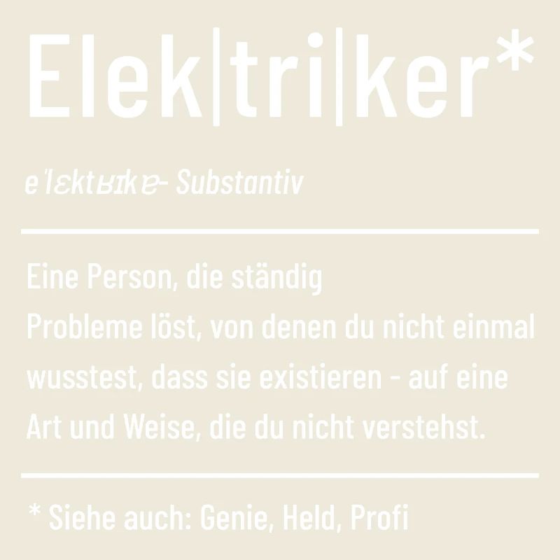 Elektriker - Definition - Lexikon