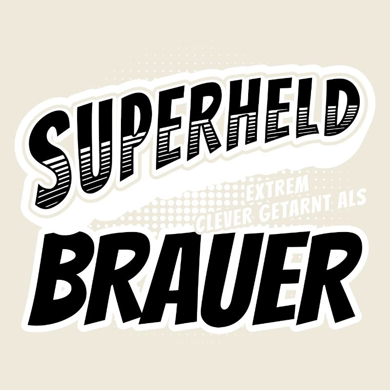 Superheld, clever getarnt als Brauer