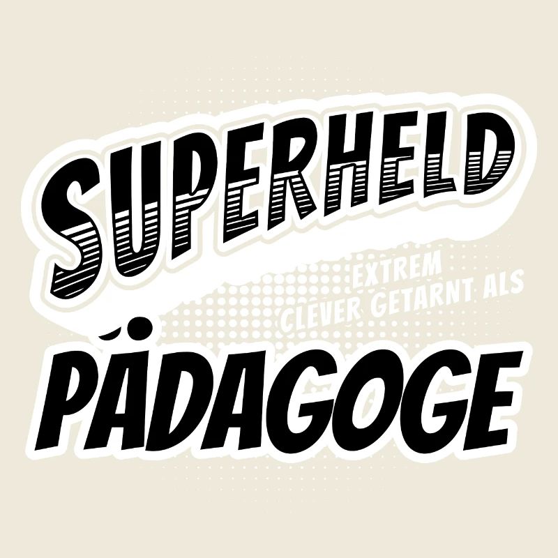 Superheld, clever getarnt als Pädagoge