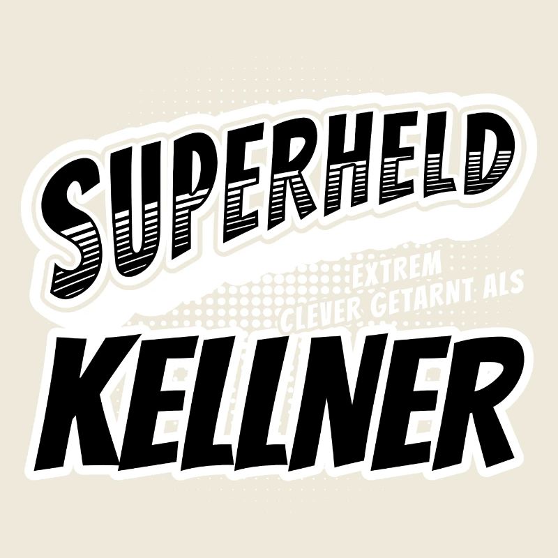 Superheld, clever getarnt als Kellner