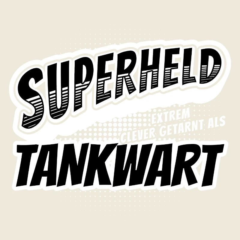 Superheld, clever getarnt als Tankwart