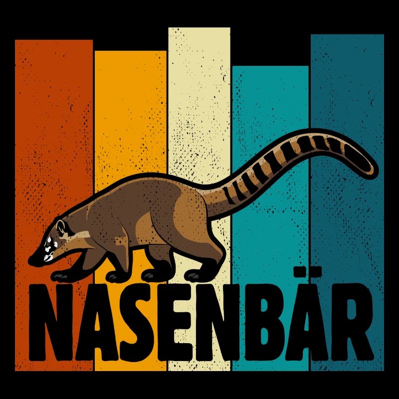 Niedlicher Nasenbär Lieblingstier - Sticker