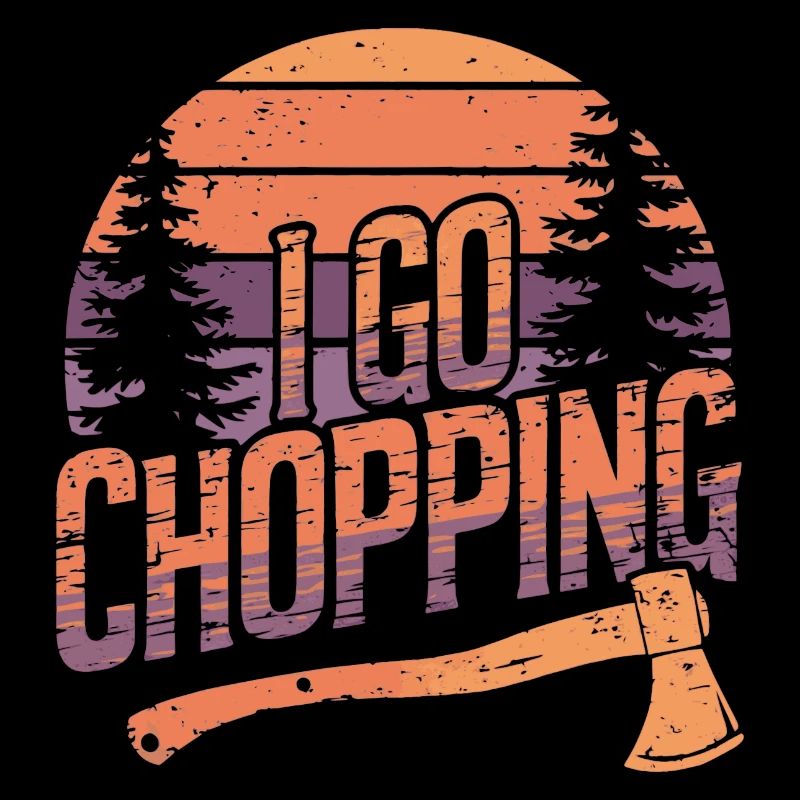 Holzfäller Holz hacken Baumfäller