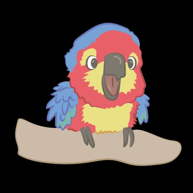 Frecher Papagei als Illustration