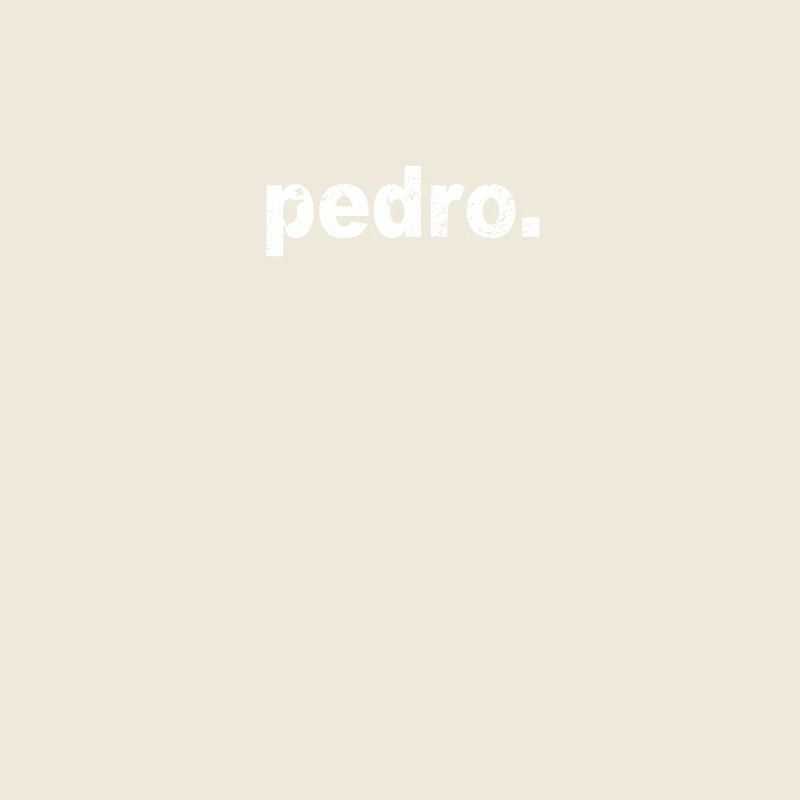 Geschenk Grunge Stil Vorname pedro