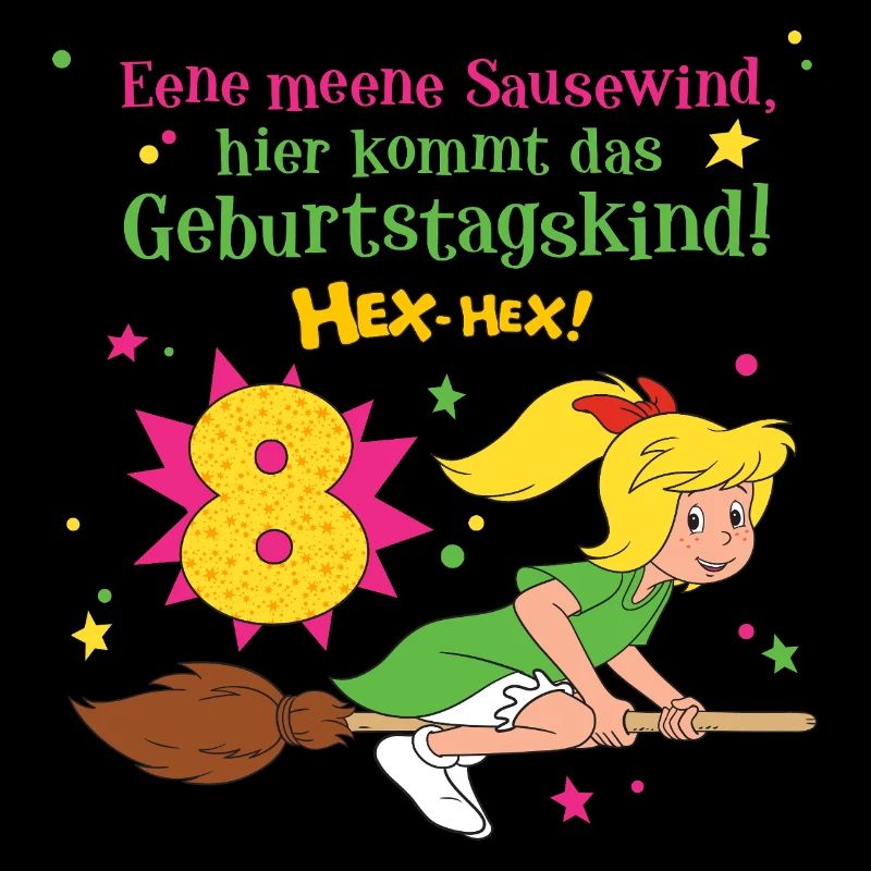Bibi Blocksberg Geburtstagsdesign 8 Jahre