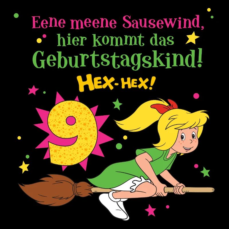 Bibi Blocksberg Geburtstagsdesign 9 Jahre