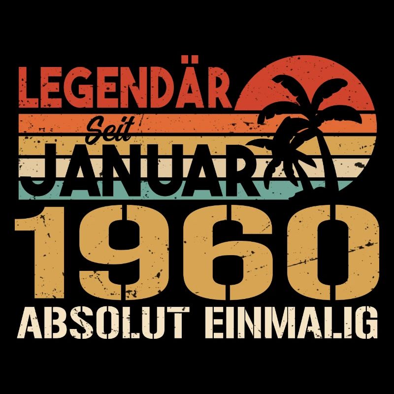 Geburtstagsgeschenk geboren im Januar 1960