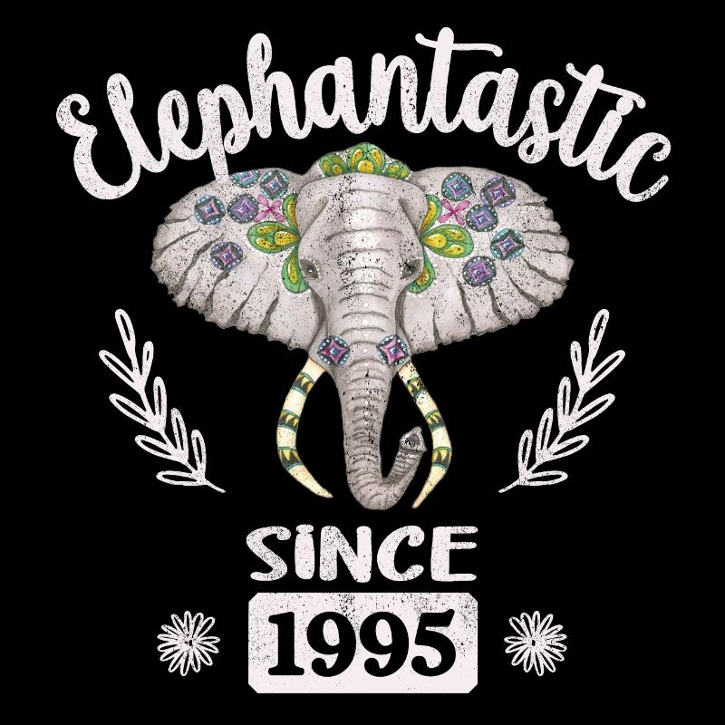 Elephantastic since 1995, Elefantenkopf geschmückt