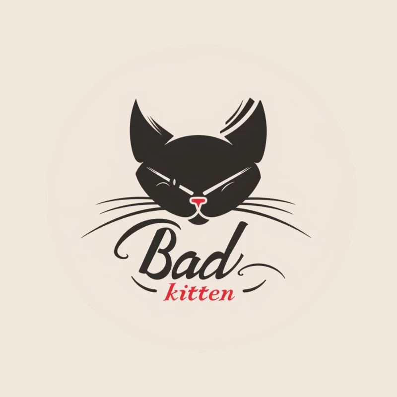 Bad Kitten Badge - Nasty Kitten