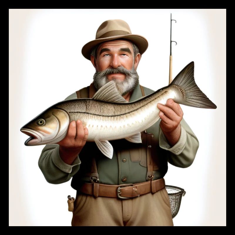🎣 "Tight Lines" – Klassisches Angler-Design 🐟