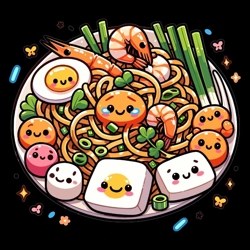 Pad Thaï Kawaii Nourriture