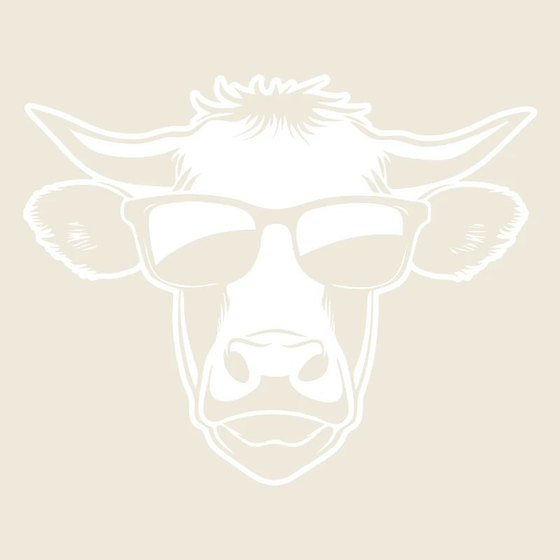 Coole Kuh mit Sonnenbrille