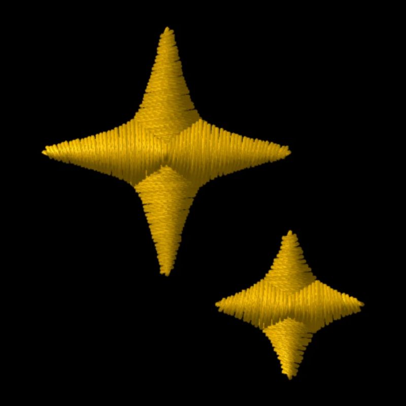 Embroidered stars